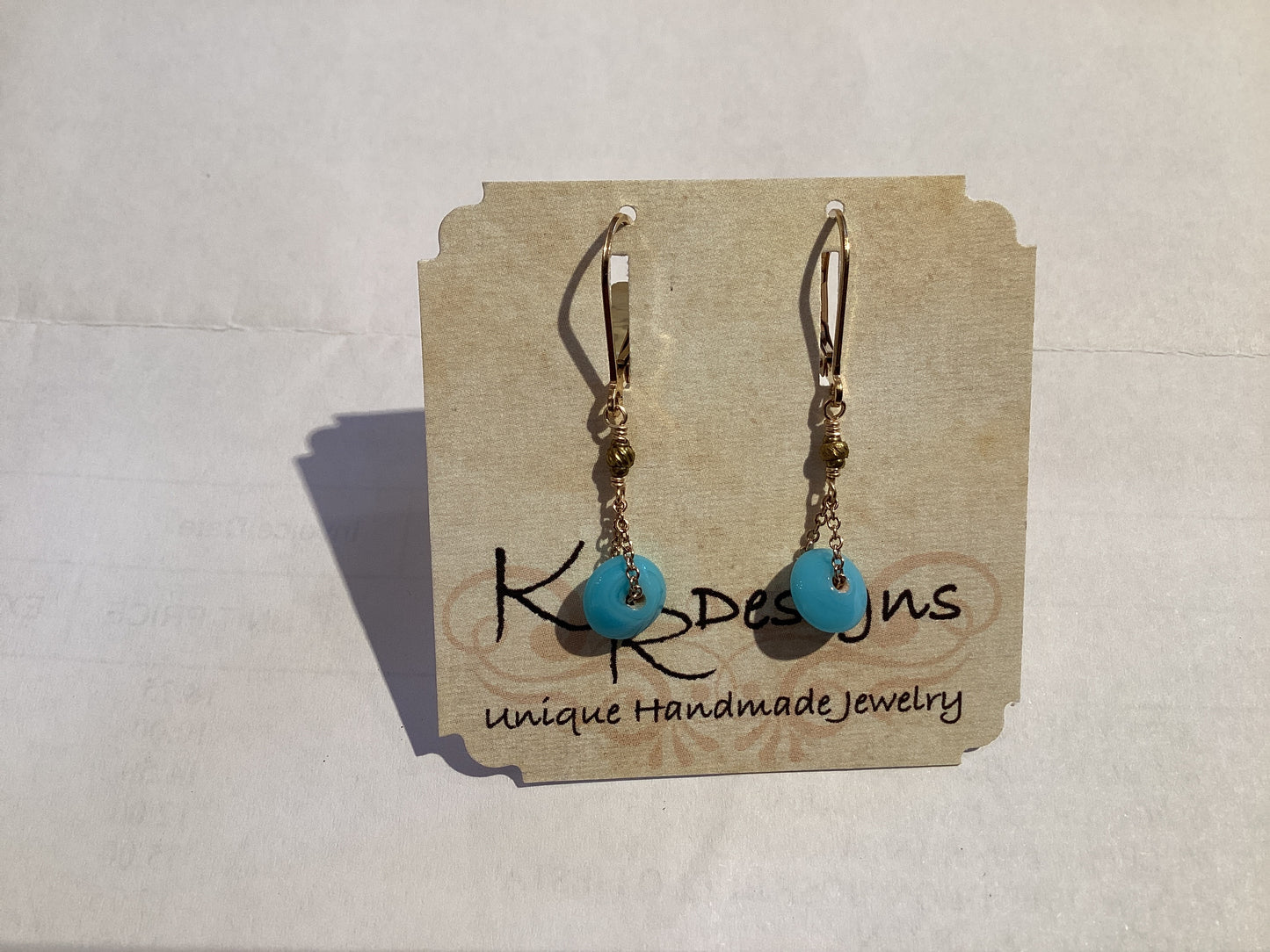 Earring - Vtg. Glass & Torse Beads