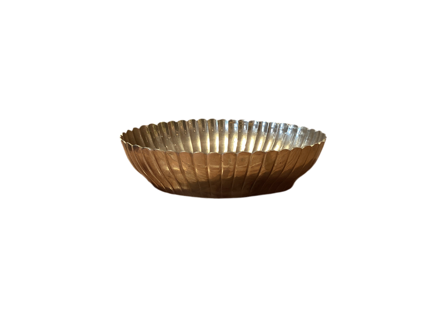 Scallop Edge Brass Dish