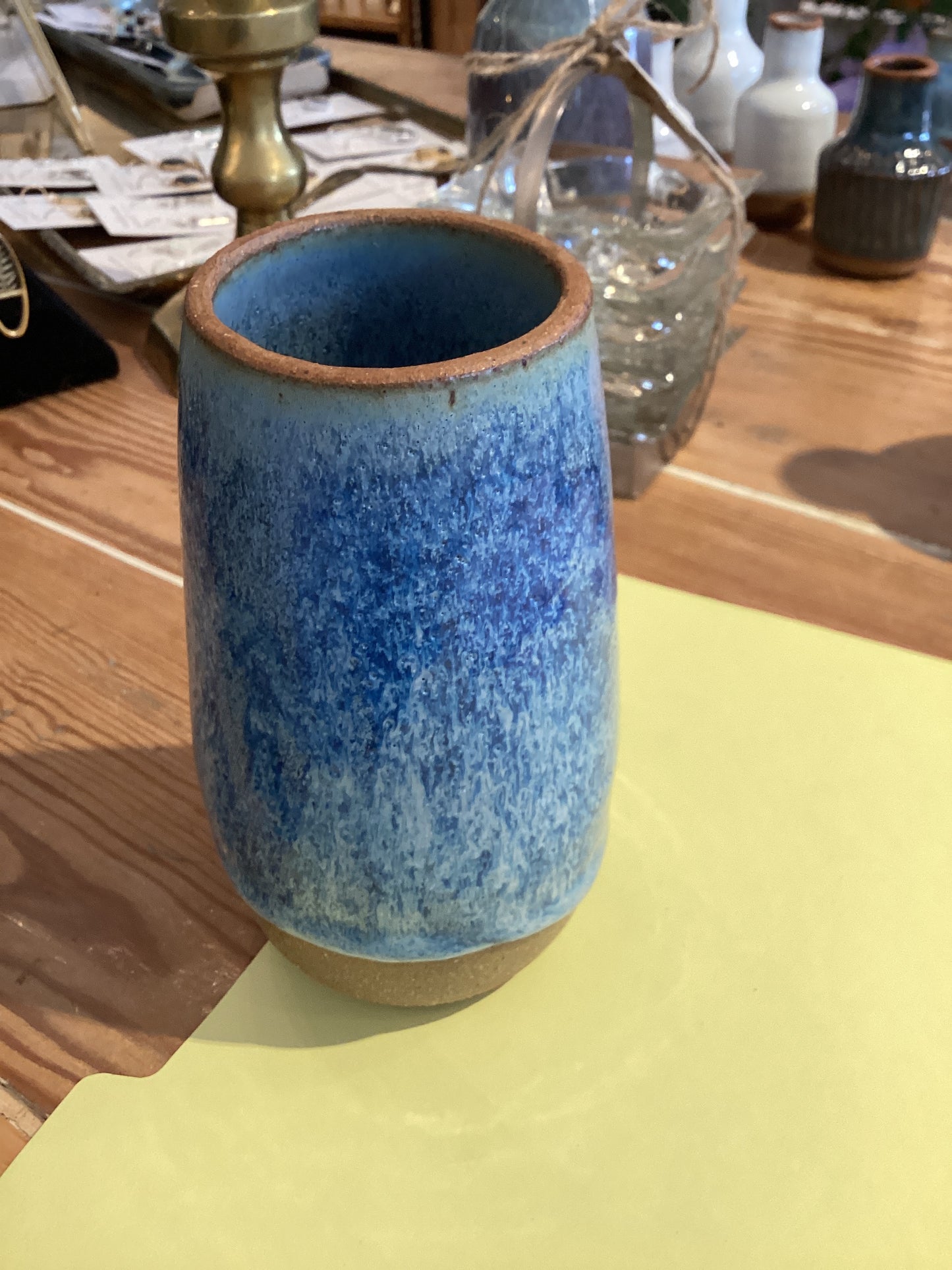 Vase - Marble Blue