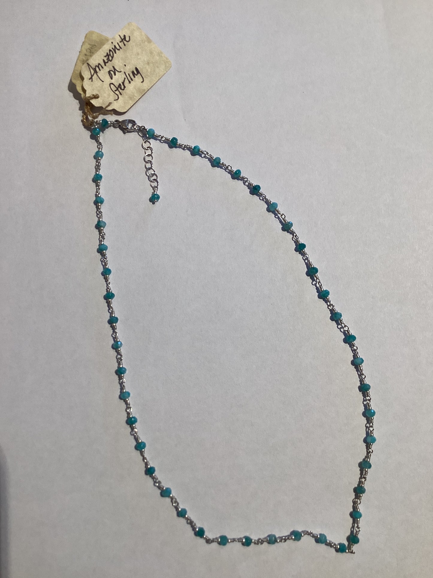 Necklace - Amazonite on Sterling