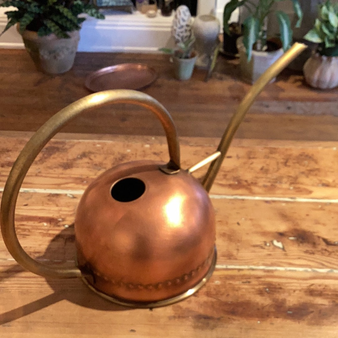 Copper/Brass Watering Can - Dome