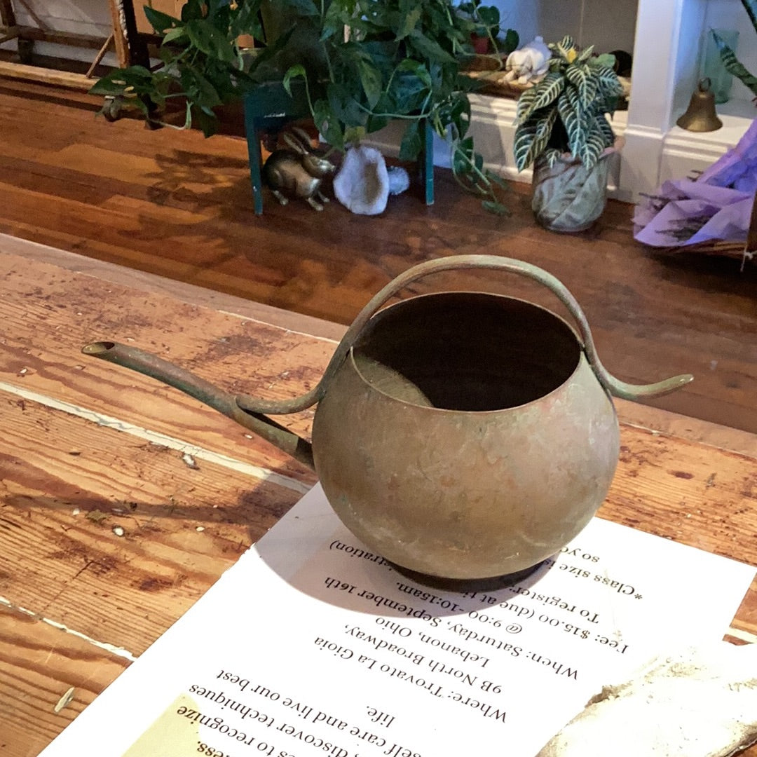 Small Copper Watering Can - Great Patina