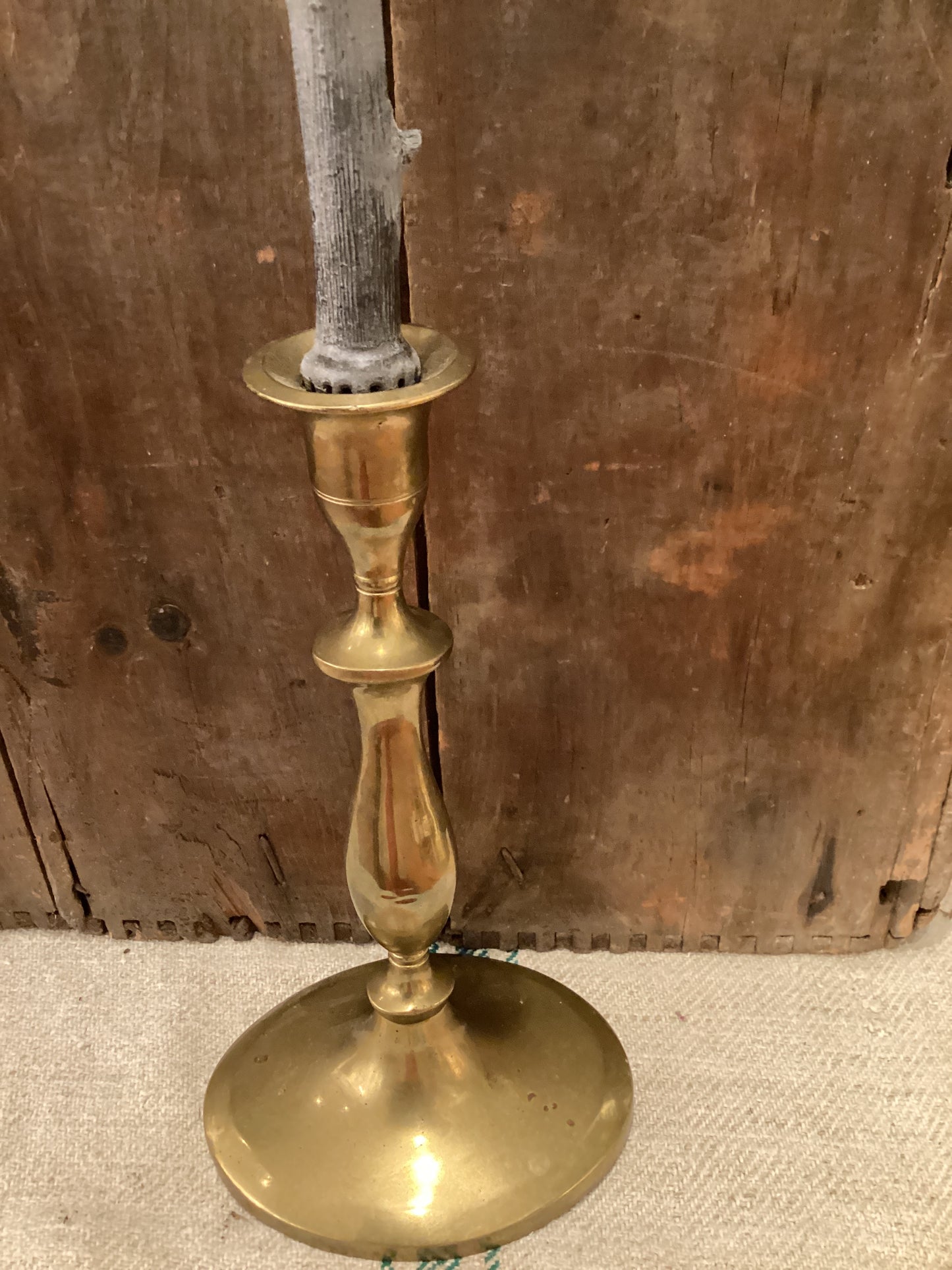 Brass Candlestick -Oval Base
