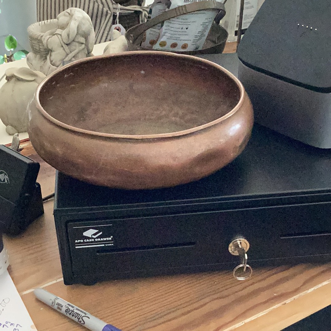 Shallow Copper Bowl