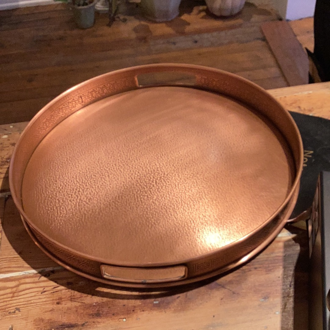 Turkish Round Copper Tray