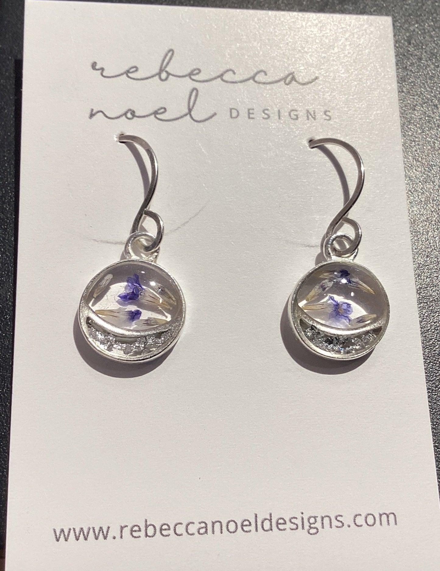 Circle Limonium Earring