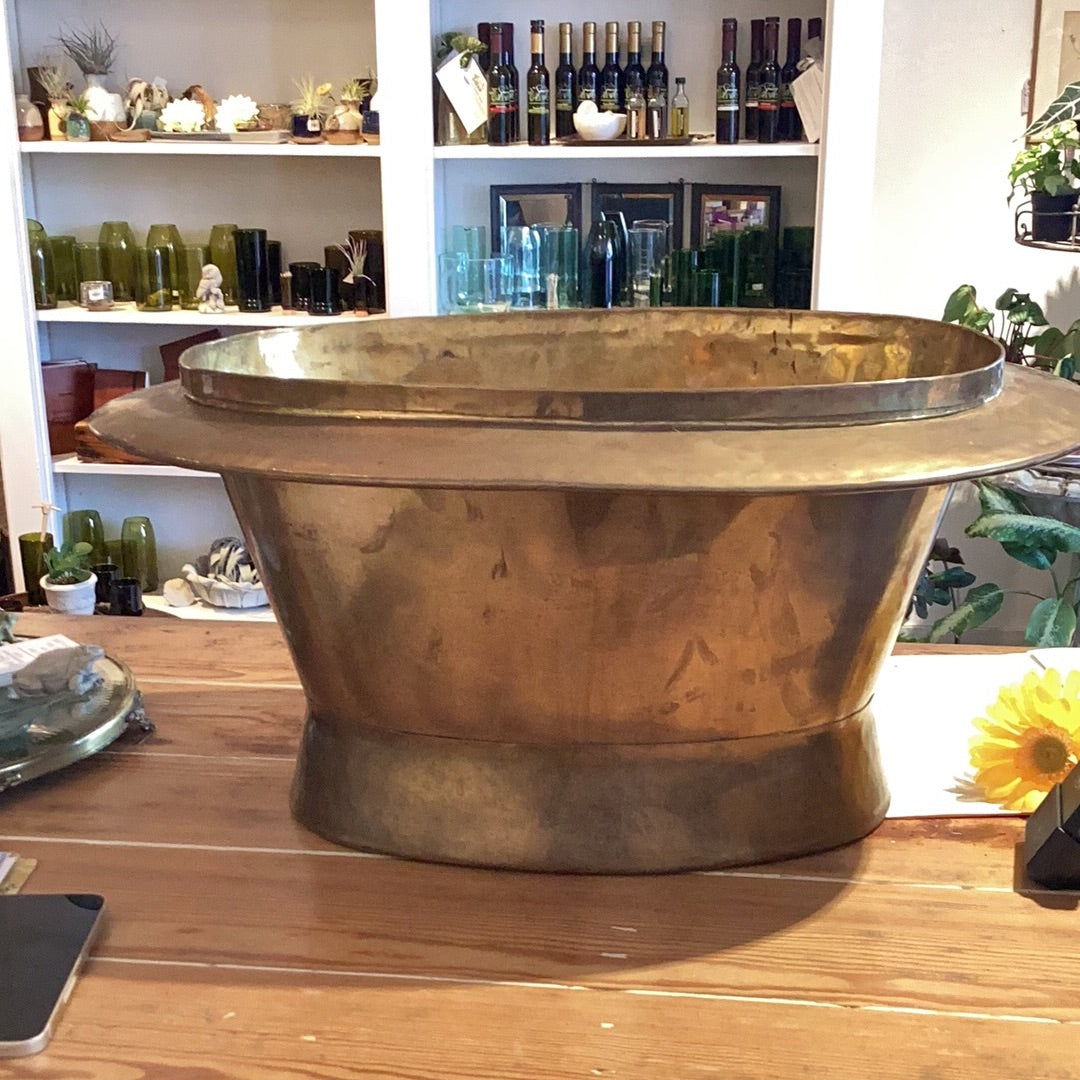 Brass Drink/Plant Hldr.