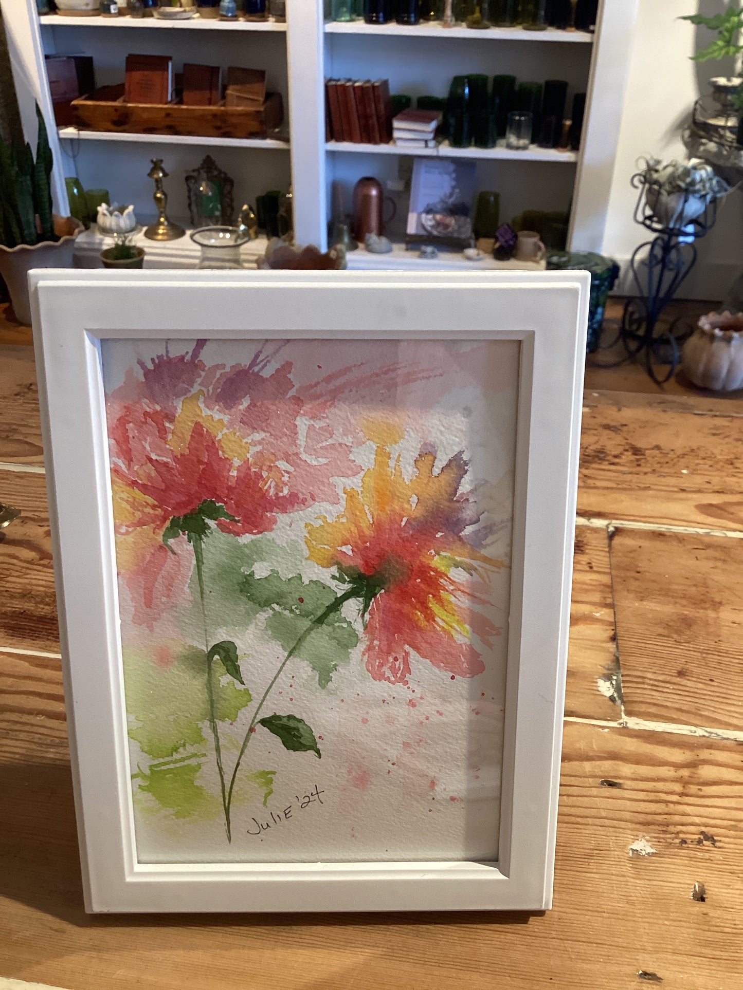 Framed Pink Flowers