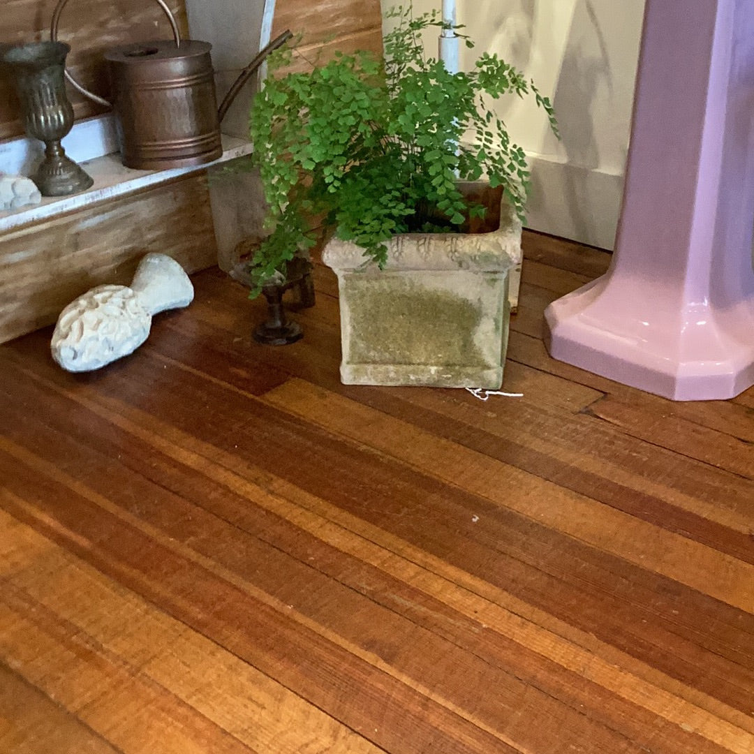 Aged Square Terra Cotta Planter