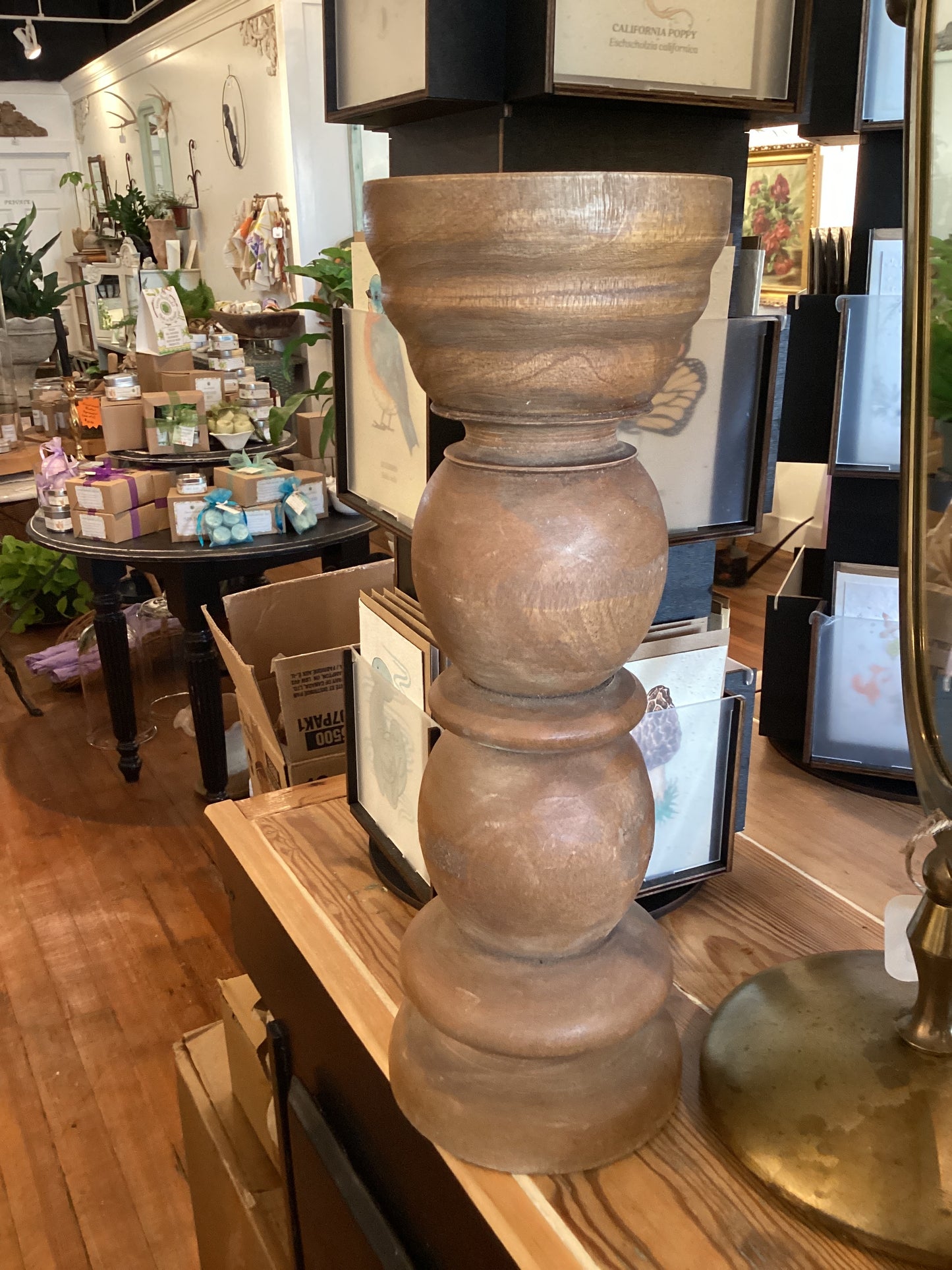 Wood Candle Holder