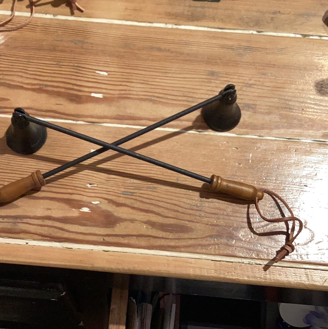 Iron and Wood Candle Snuffer