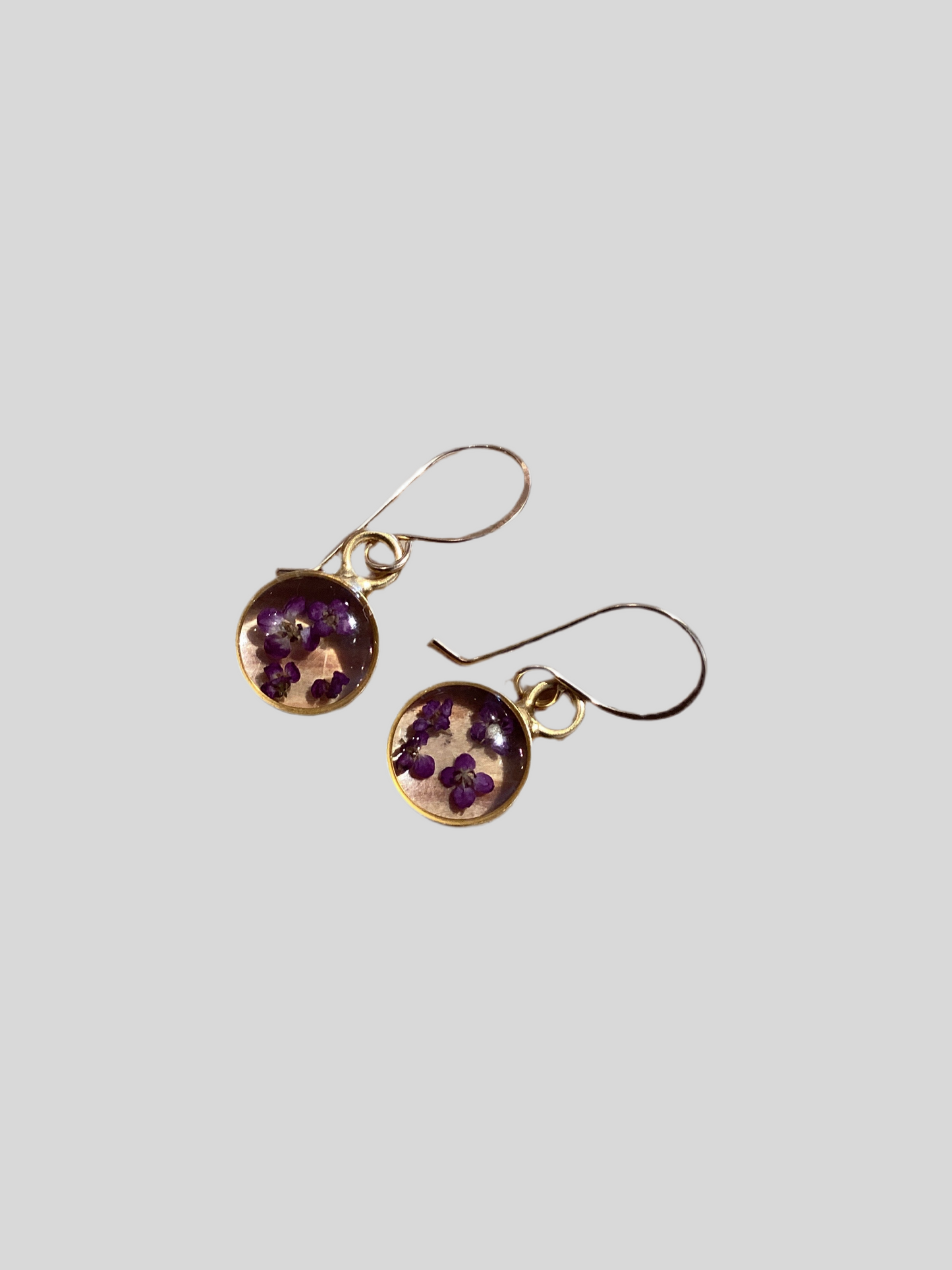 Earring G Circle Purple Alyssum