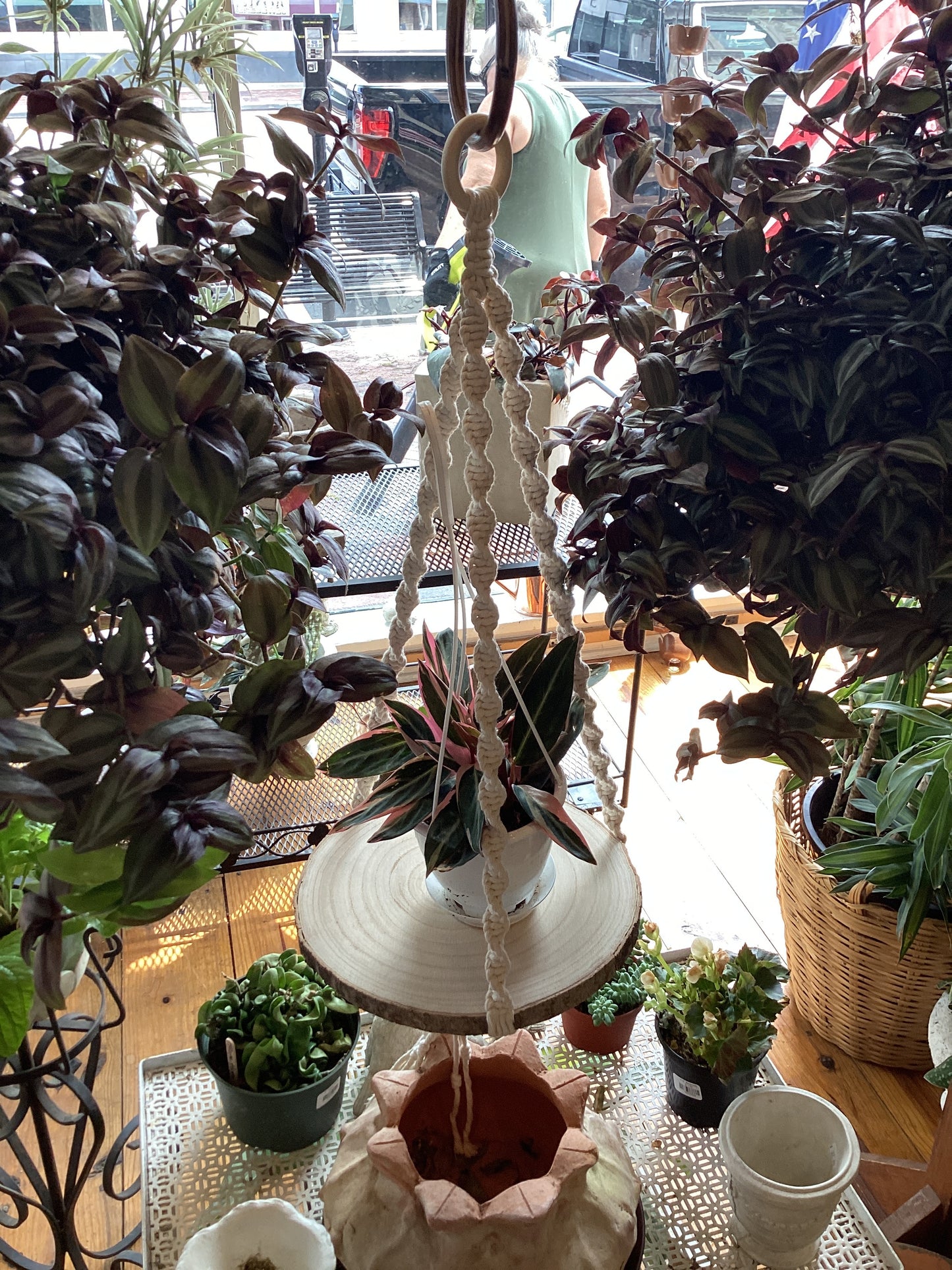 Macrame Hanger w/Board