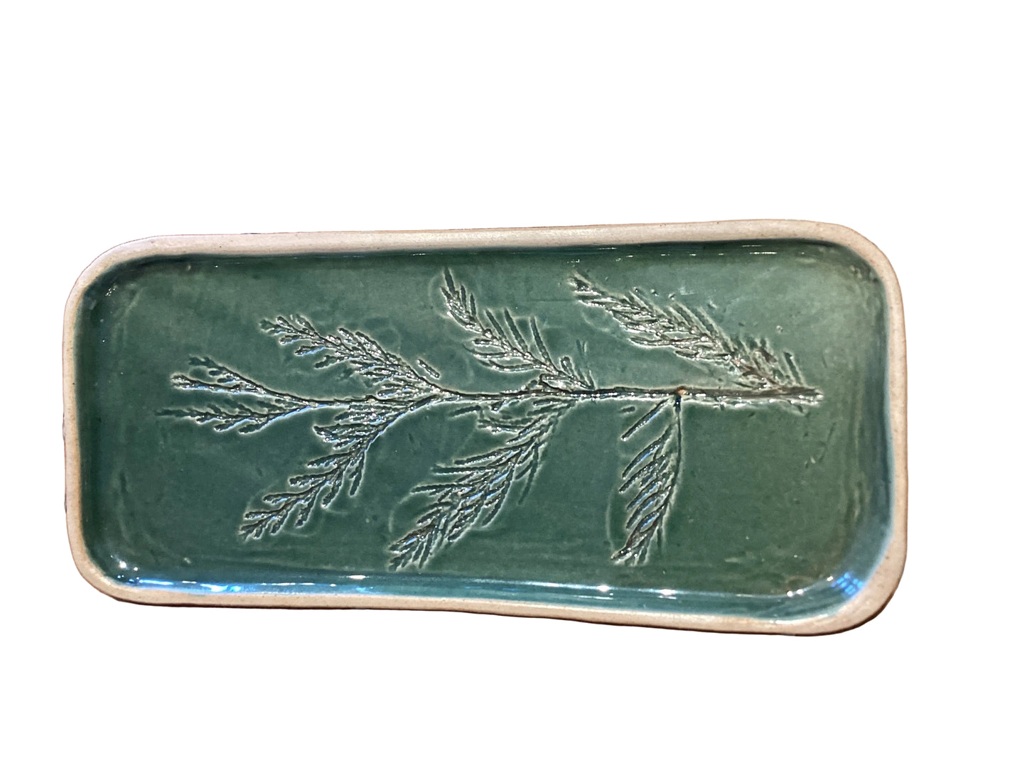 Lge. Rectangle Tray w/Branch