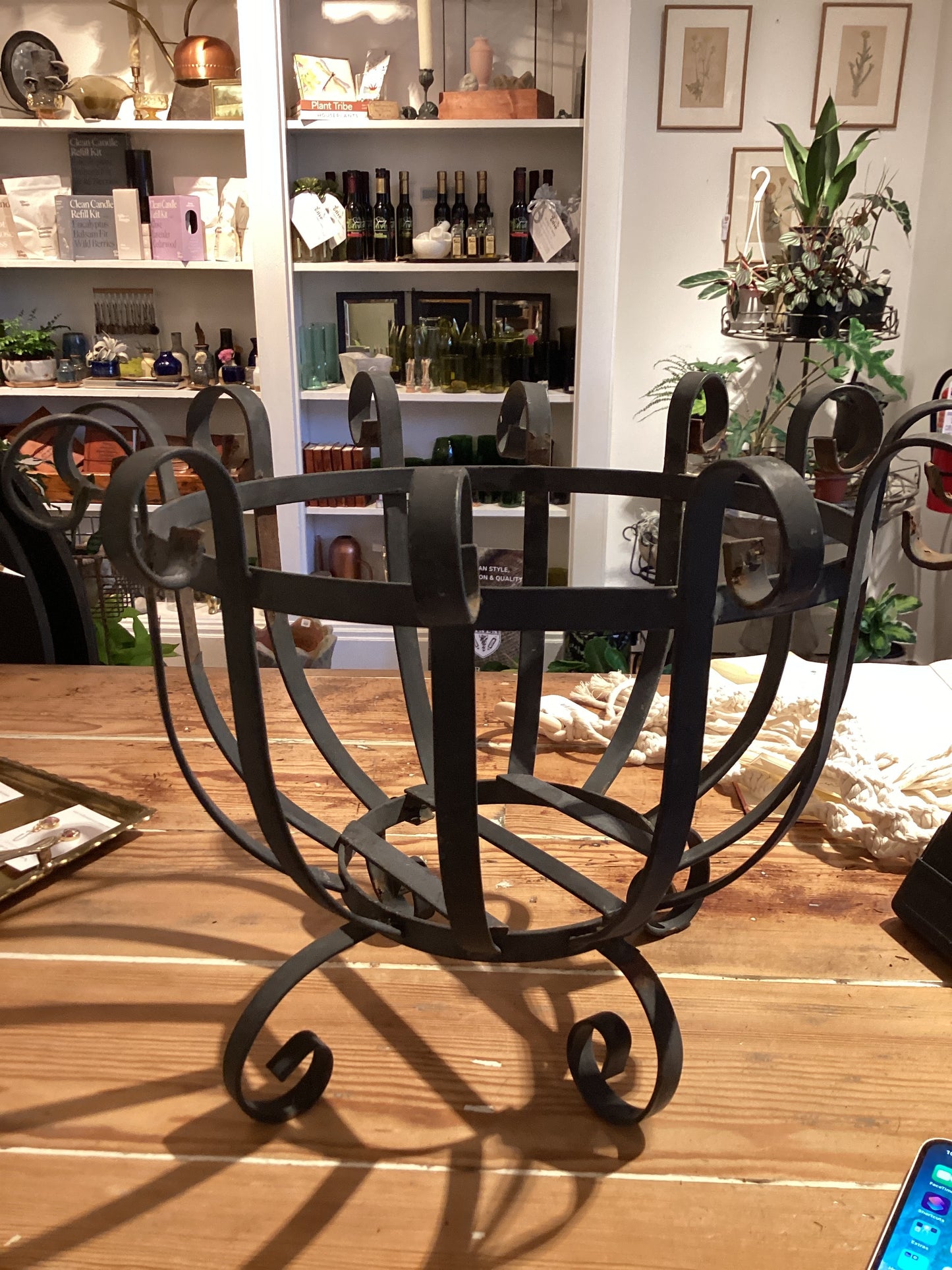 Black Metal Plant Holder