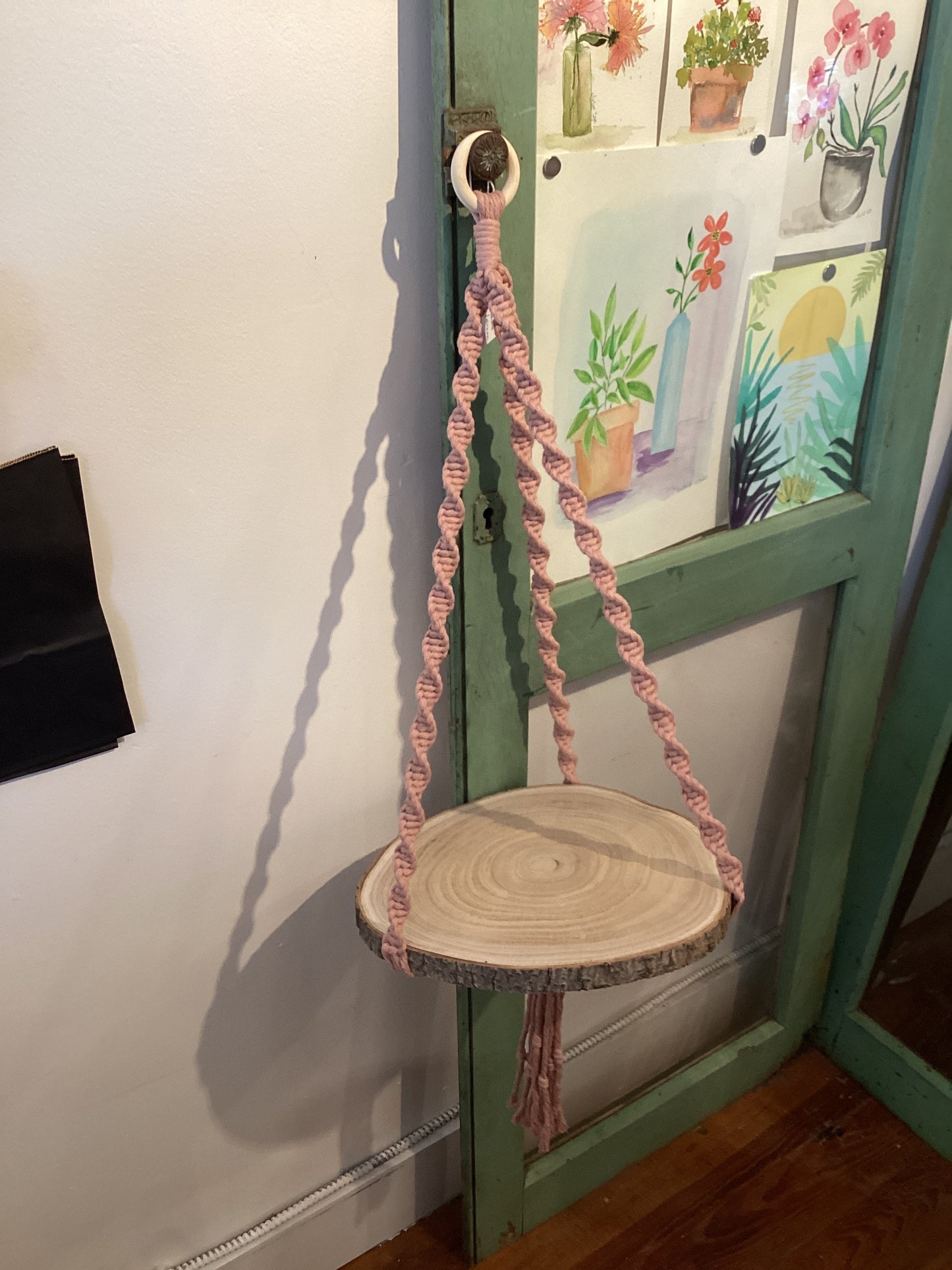 Macrame Hanger w/Board