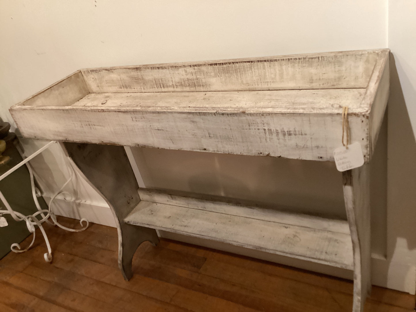 White Potting Table