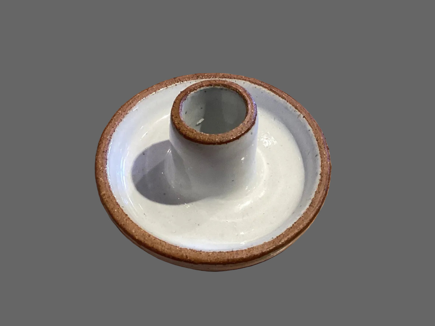 Lge. Candle Holder - White