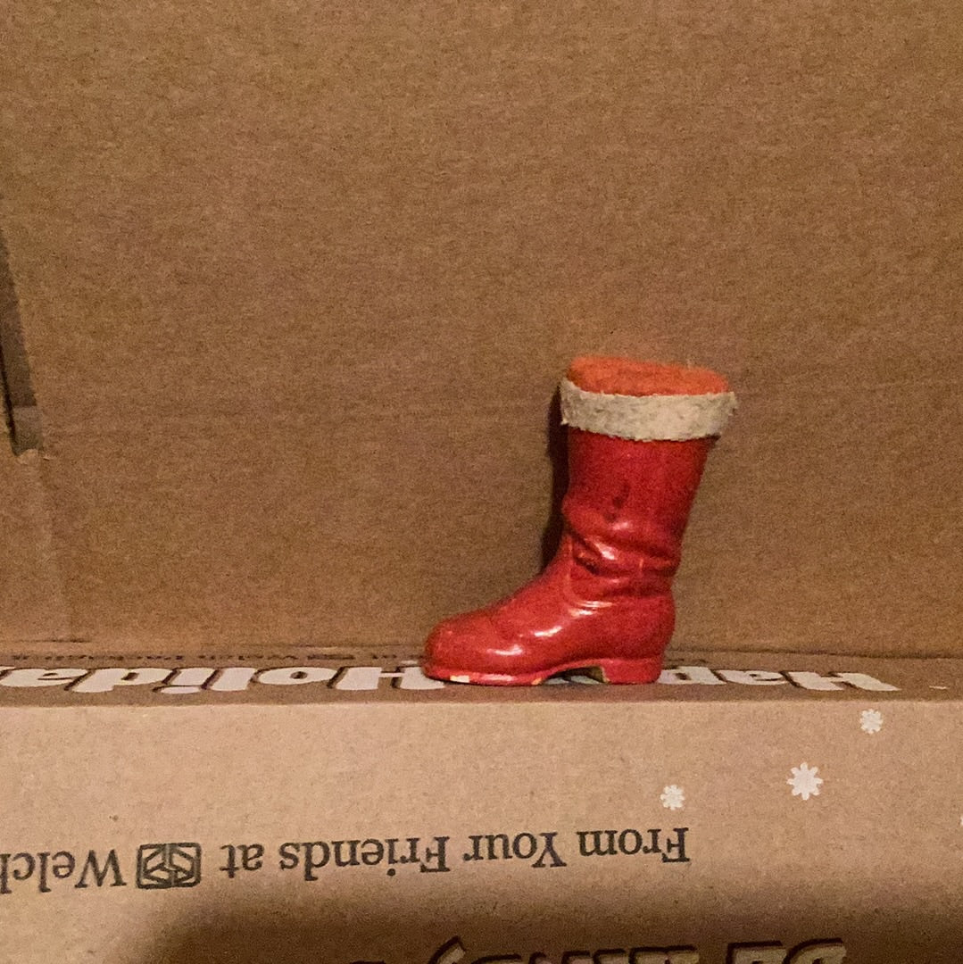Vtg. Red Boot