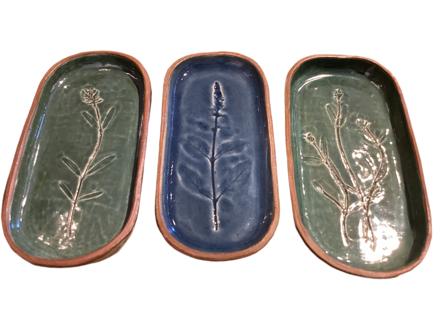 S Oblong Tray w/Leaves