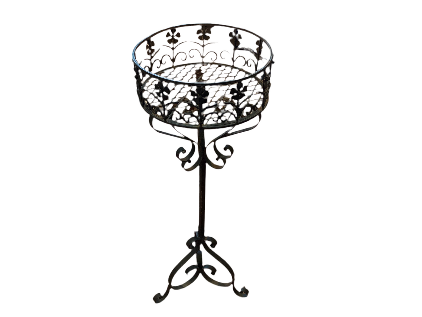 Black Metal Plant Stand - Pair