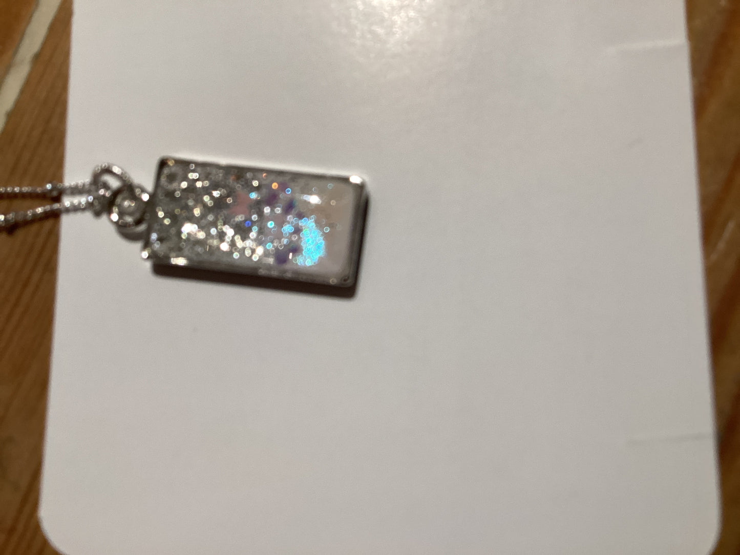 S Necklace Glitter/Butterflies
