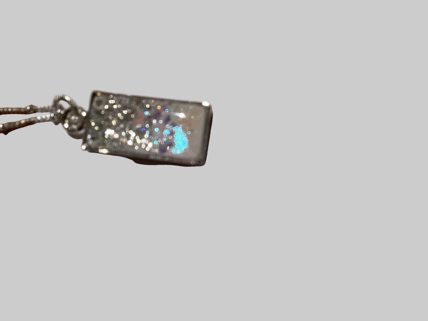 S Necklace Glitter/Butterflies
