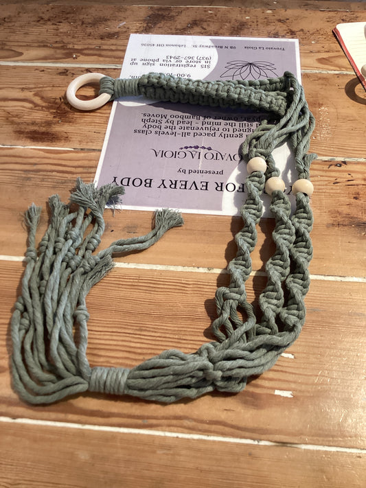 Sage Macrame Hanger