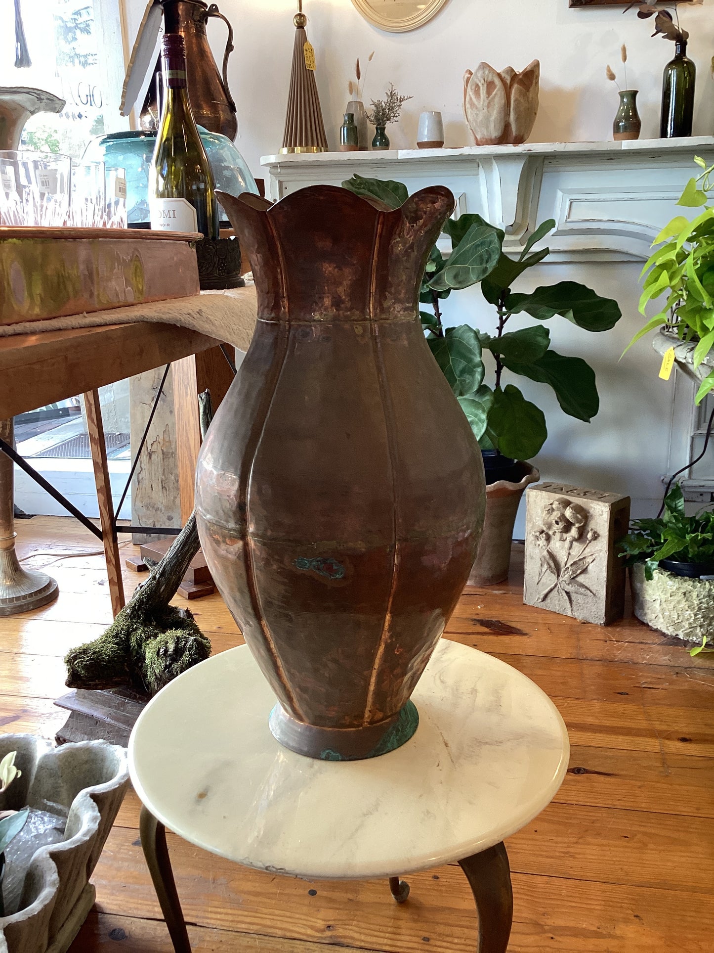 Tulip Copper Vase