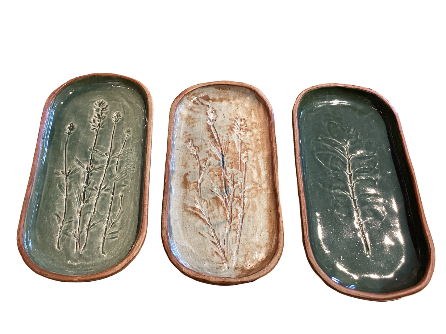 S Oblong Tray w/Leaves
